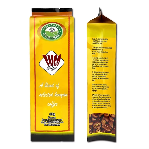 Yellow Side Gusseted Coffee Bean 250g