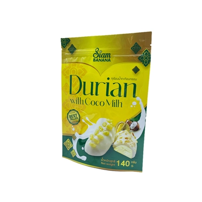 zipper stand up durian bag