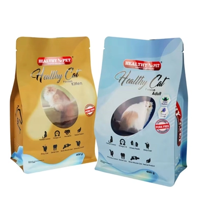 flat bottom cat food pouch