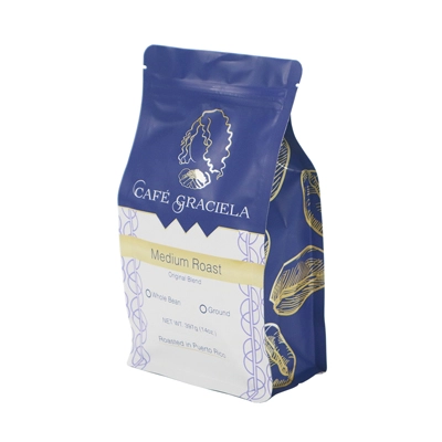 coffee bean 1kg flat bottom pouch