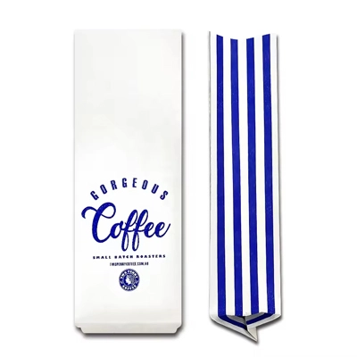 white side gusseted coffee bean 250g