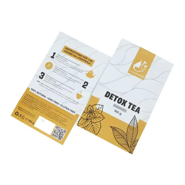 160g Stand up Aluminum Foil Custom Printed Tea Packaging