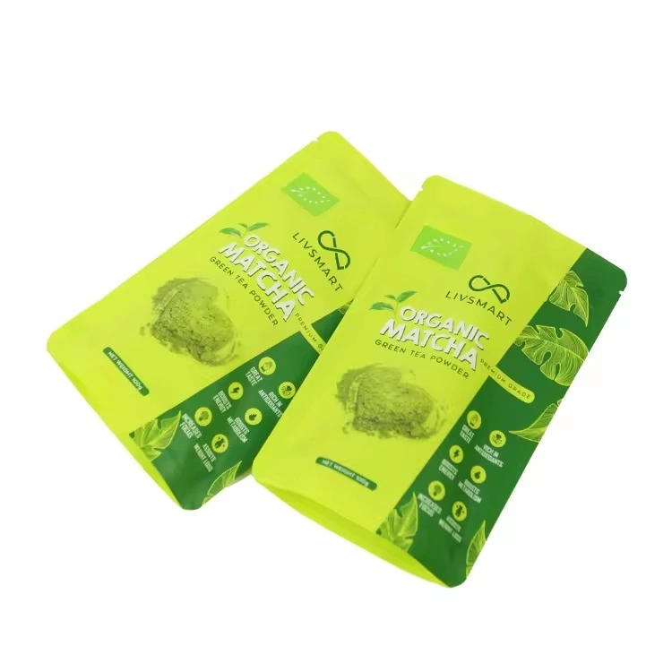 100g Customized Printed Matcha Tea Packaging Manufacturers