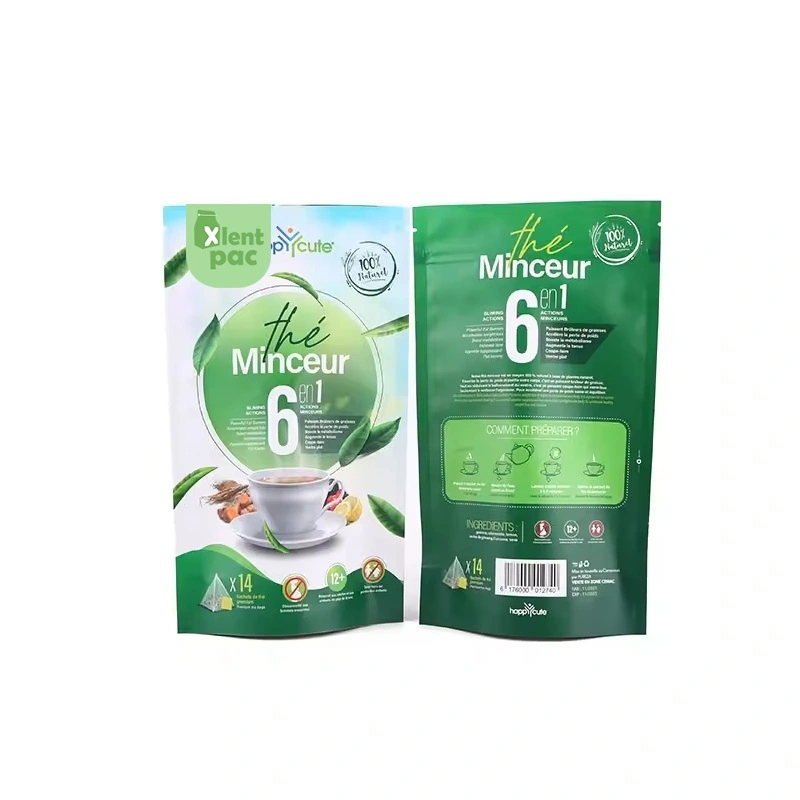 60g Customized Stand up Bulk Tea Packaging