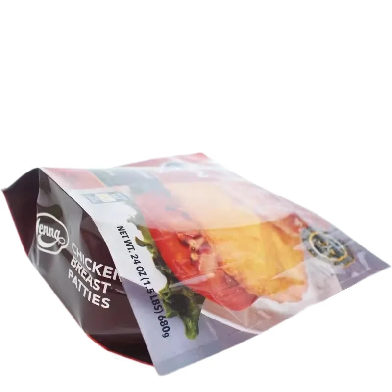 Custom Printing 24oz Stand up Frozen Food Packaging with Zipper