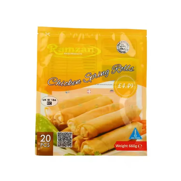 3 Side Seal 660g Frozen Meat Packaging with Display Window