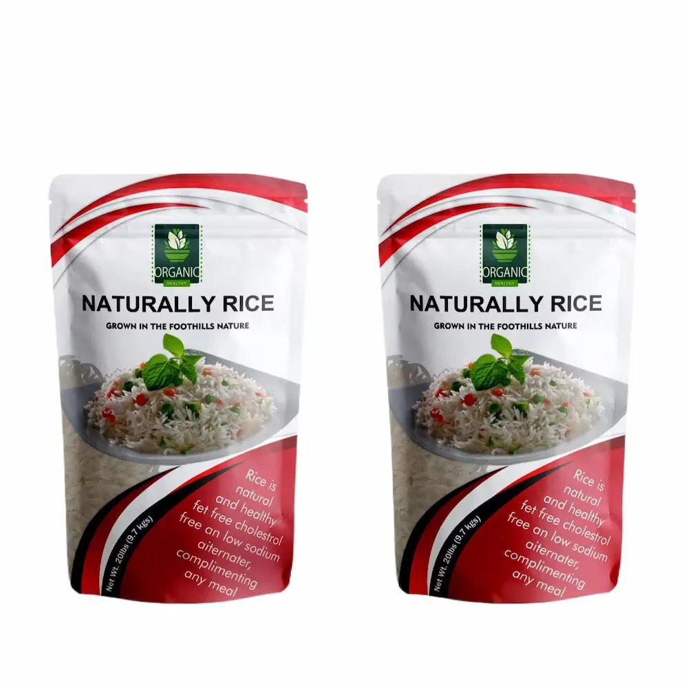 Moisture Proof Large Capacity 20lb Stand up Rice Packaging