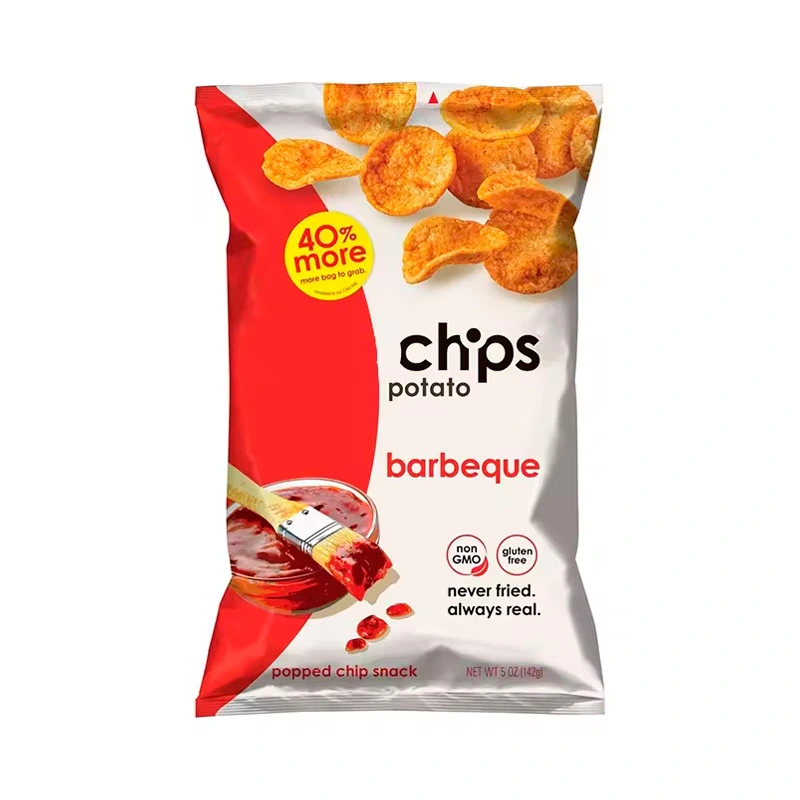 Customized Back Seal Aluminum Foil Potato Chip Bags