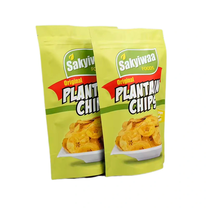 Customized Printing Stand up Ziplock Potato Chip Bag