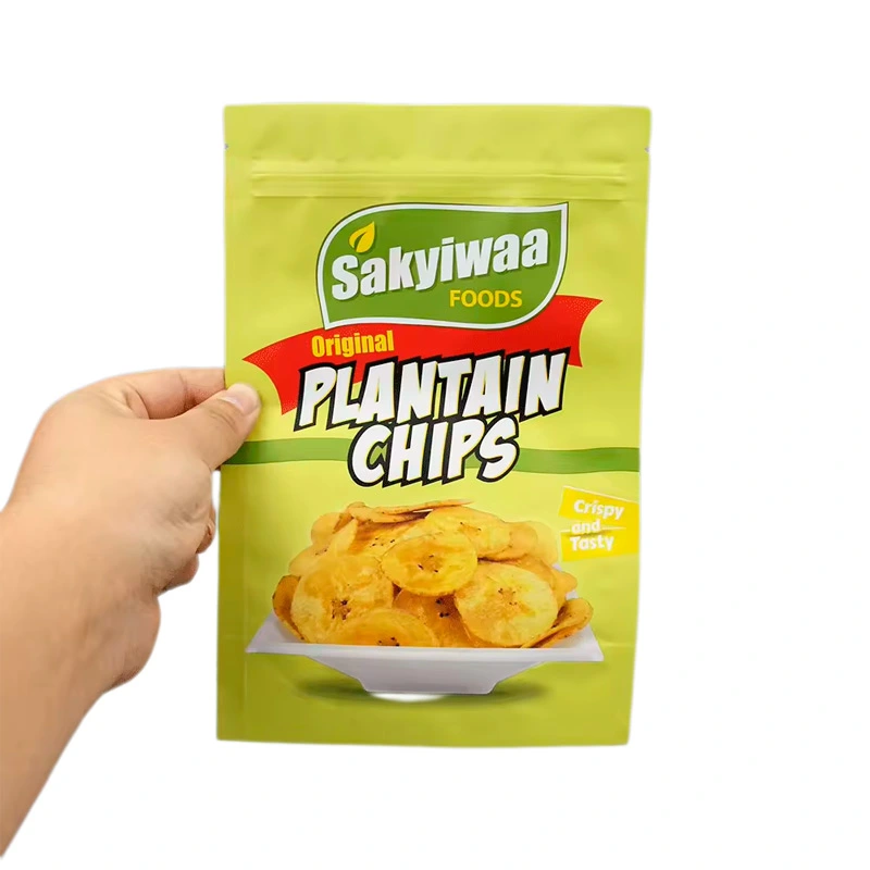 Customized Printing Stand up Ziplock Potato Chip Bag