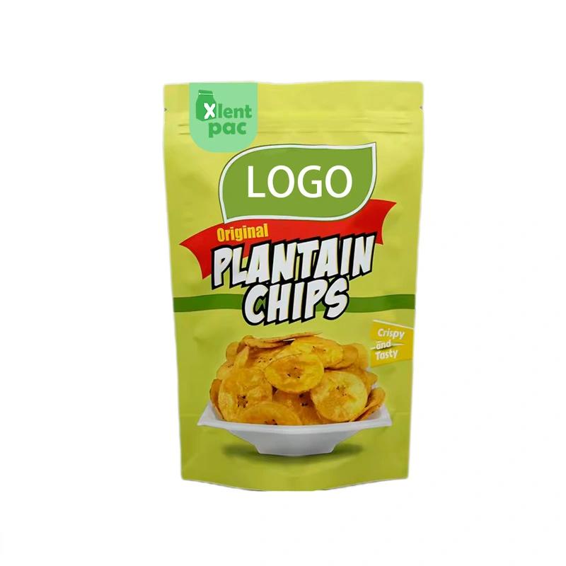 Customized Printing Stand up Ziplock Potato Chip Bag