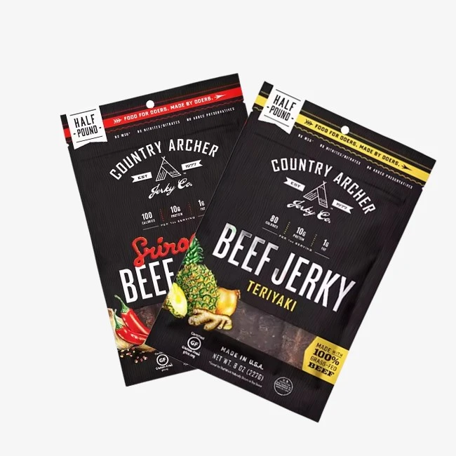 3 Side Seal 8 Oz Beef Jerky Packaging Bag with Window