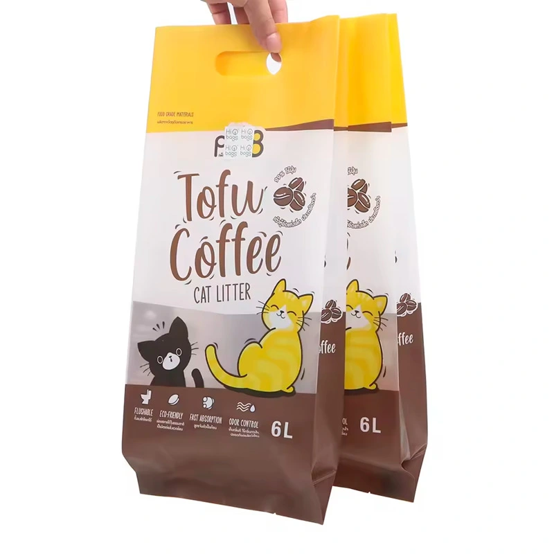 Custom 6l Cat Litter Pouch with Handle and Window