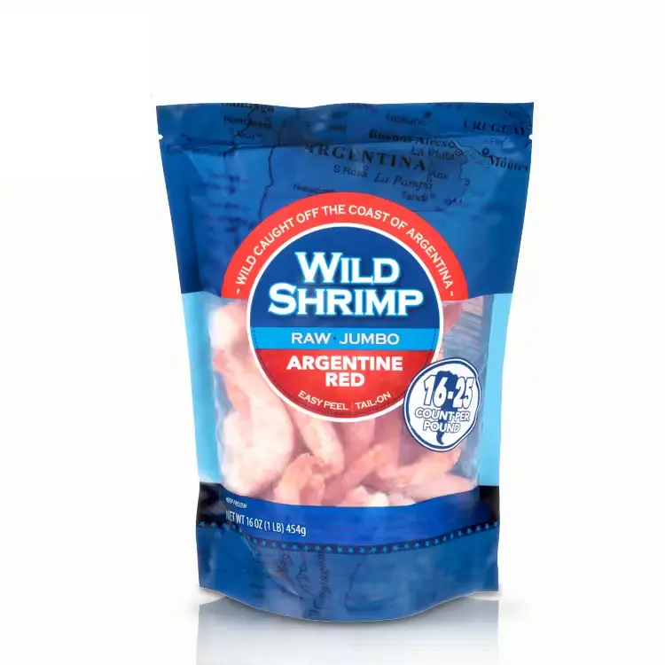 Frozen Shrimp Bags with Window